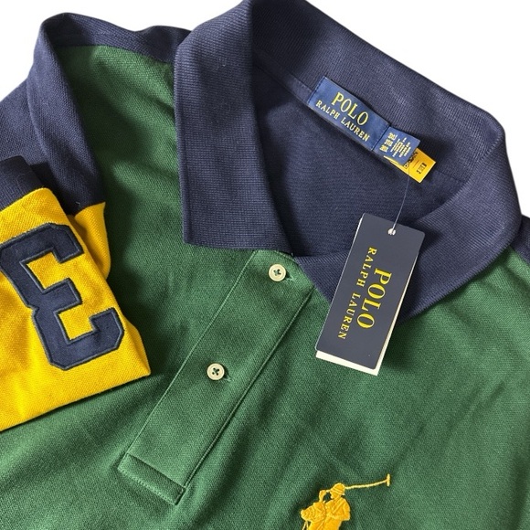 Polo Ralph Lauren Other - NWT Polo Ralph Lauren 3XLT Big & Tall Men's Rugby Colorblock Big Pony #3 Shirt